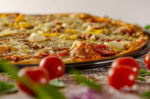 Free Close Up Shot of a Pizza Stock Photo