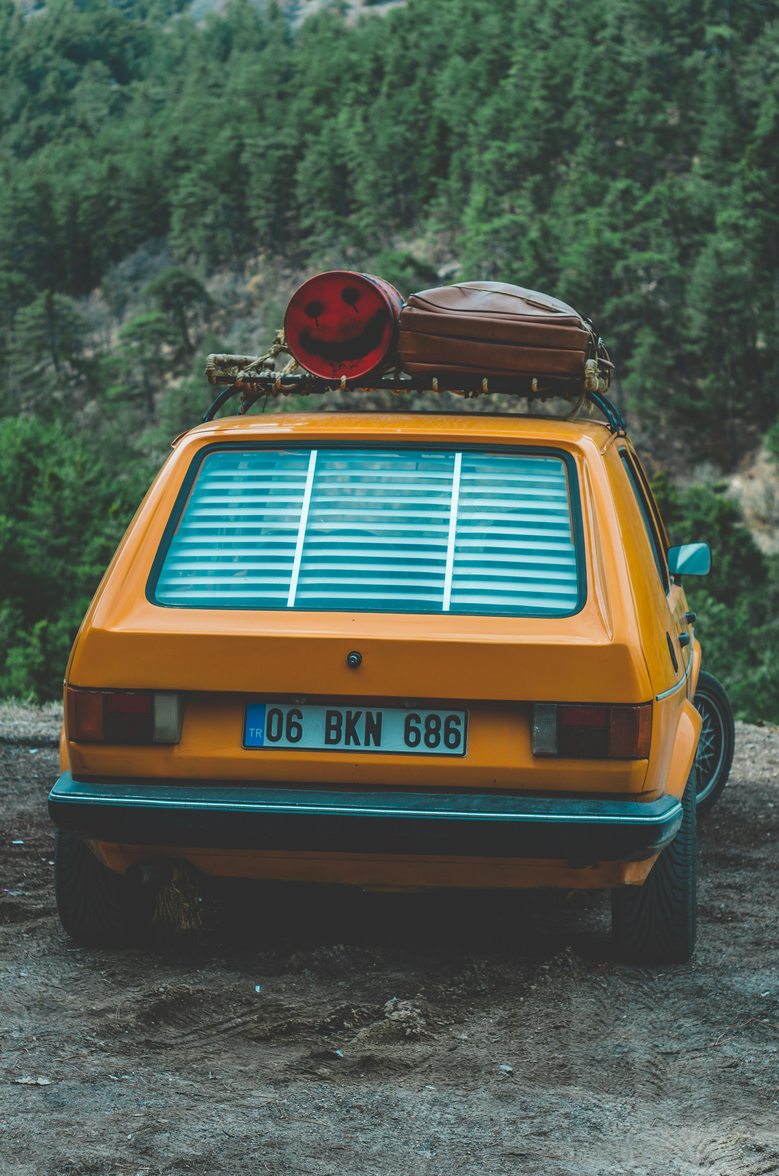 A Car in a Forest · Free Stock Photo