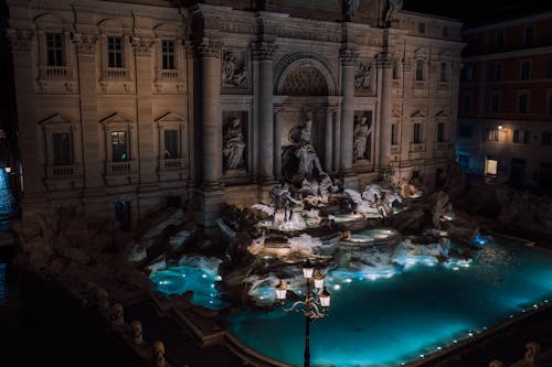 Famous Fountain at Night