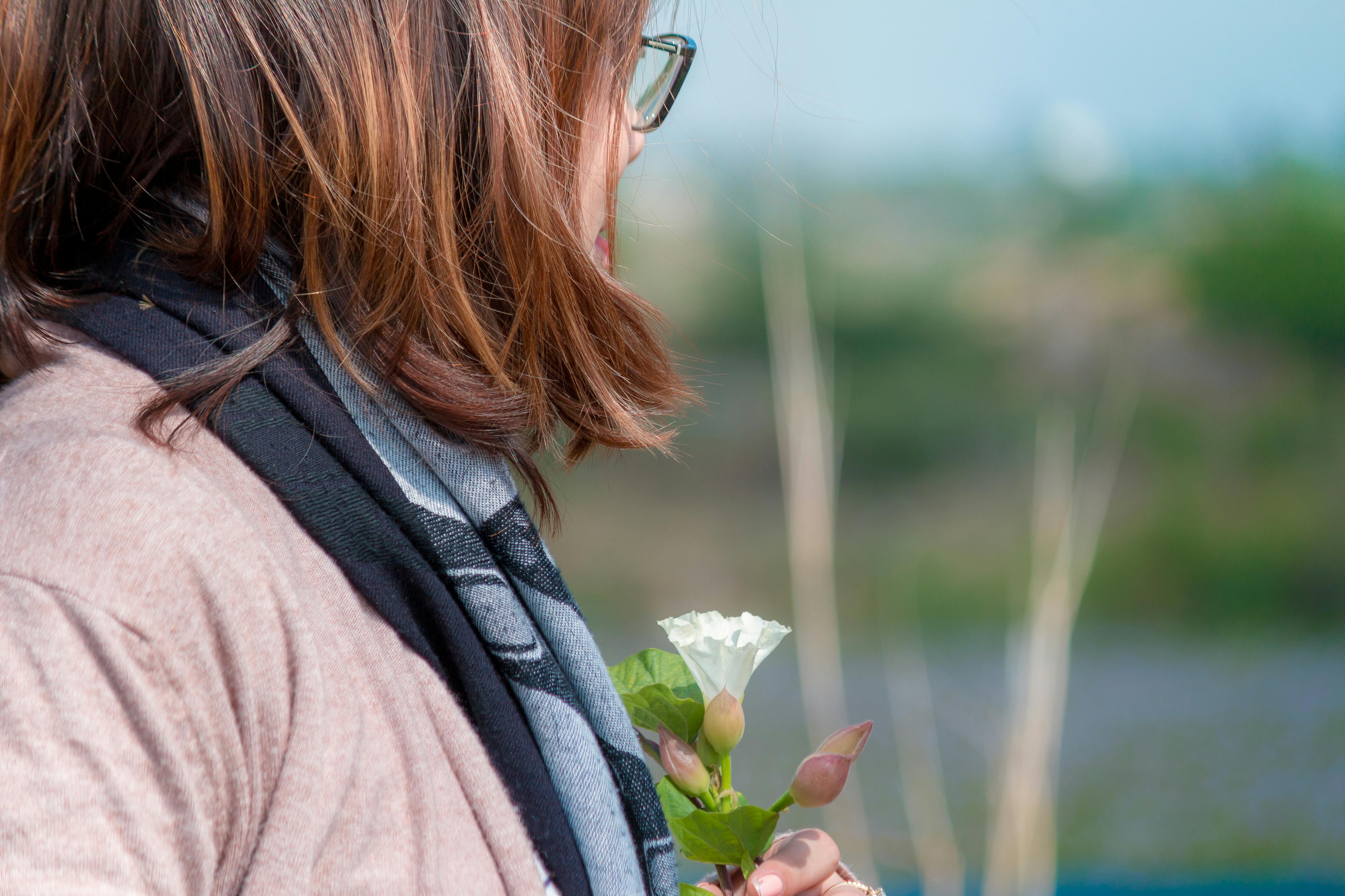 Free stock photo of cry, flower, girl
