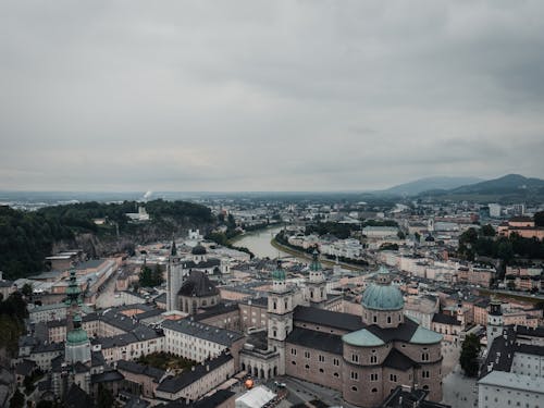 Aerial View of City Buildings