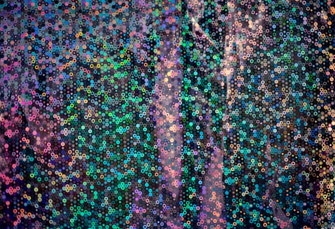Abstract background with colorful shiny sequins