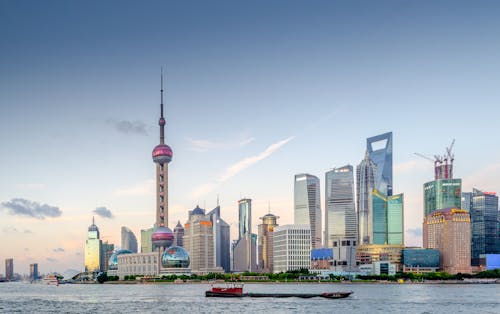 City Skyline Under Blue Sky