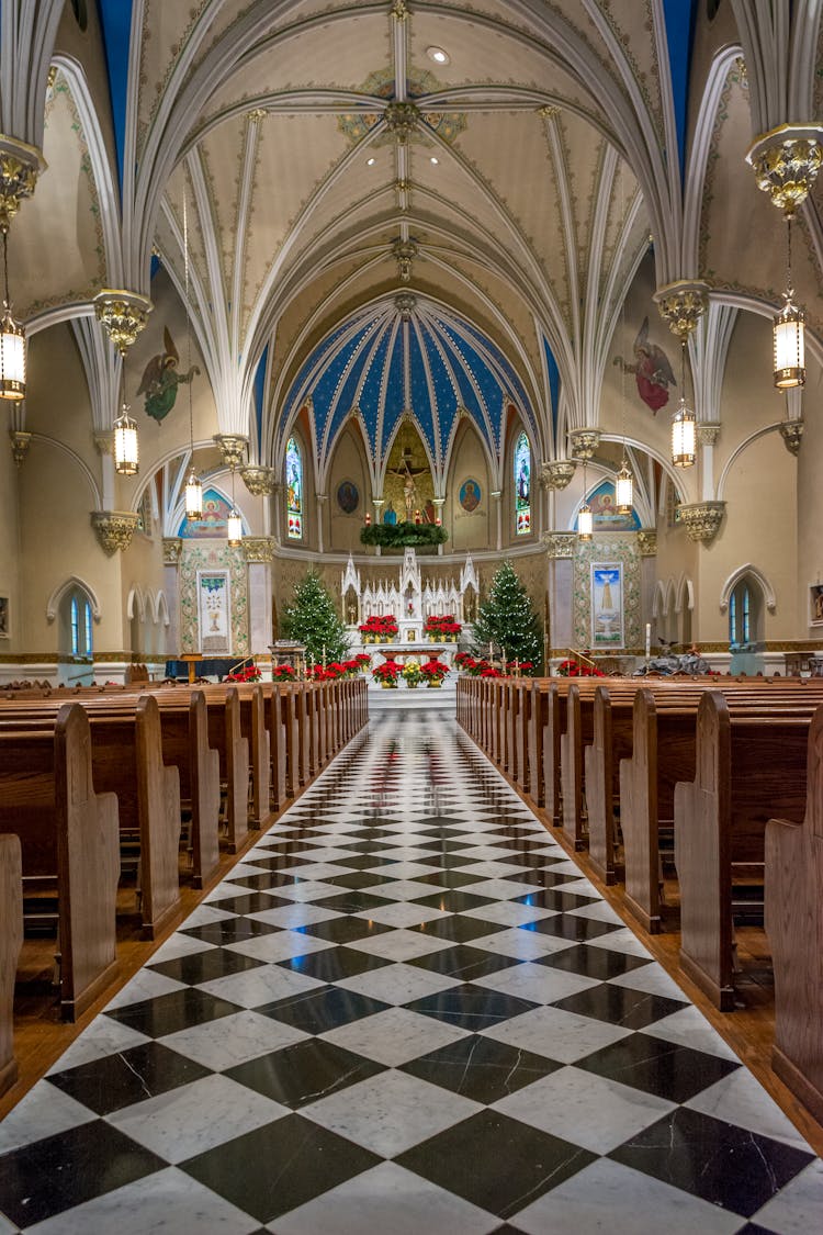  Neoclassical Styled Church Interior 