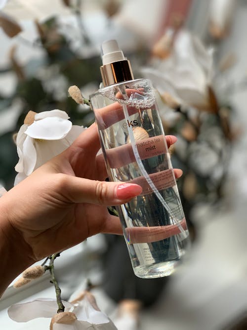 Beauty Product in Glass Bottle