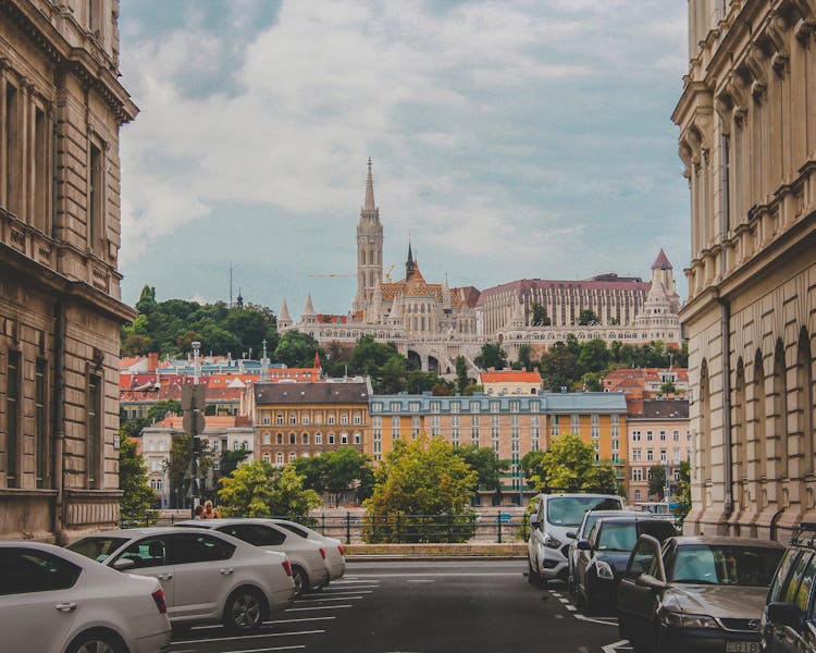 Elegant Hotel By The Street In Budapest