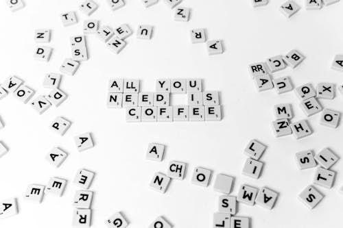 Scrabble Tiles on the Table