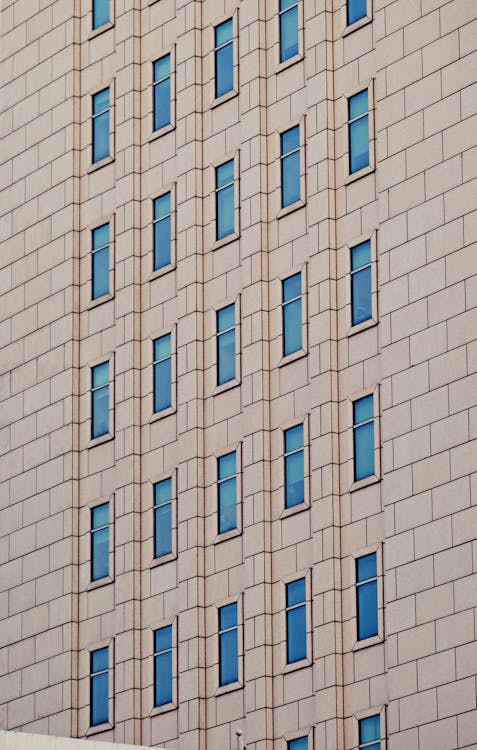 Building with Glass Windows