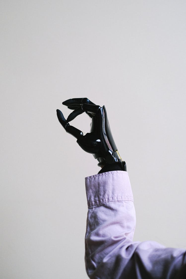 Person With Prosthetic Hand