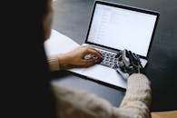 A Woman Using a Laptop