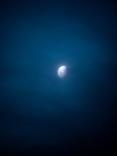 Free Bright Moon in the Sky Stock Photo