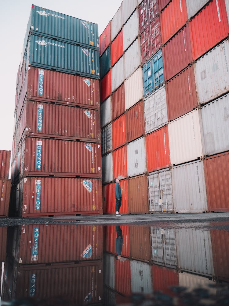 Stack Of Shipping Containers