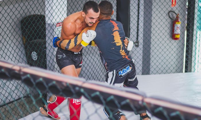 MMA cage fight