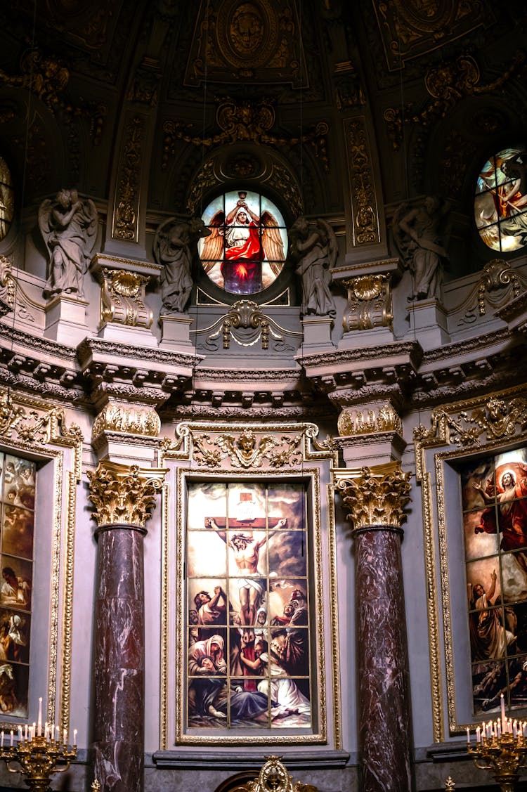 Decor Of Baroque Cathedral