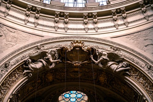 Free Close-up of a Detailed Arch in Berlin Cathedral  Stock Photo