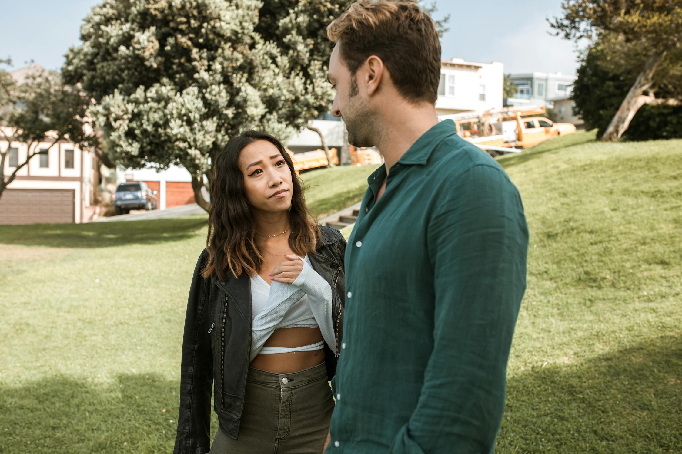 Man and Woman Looking at Each Other