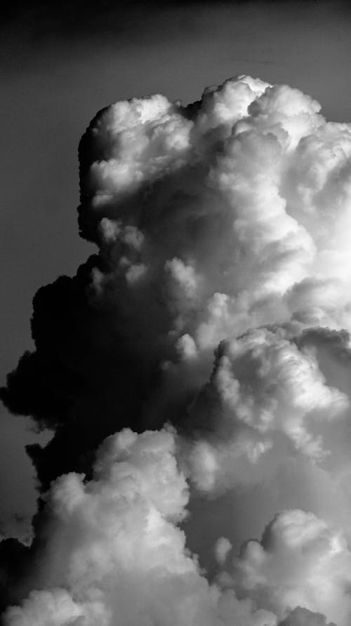 cloudscape, グレースケール, ダークの無料の写真素材