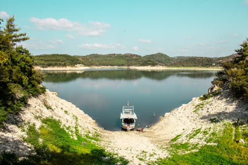 Kostenloses Stock Foto zu bäume, boot, friedvoll