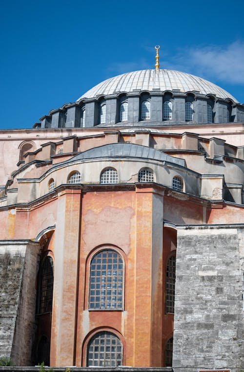 The Hagia Sophia Grand Mosque Under Blue Sky