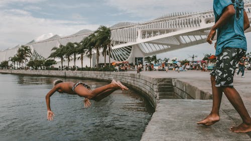 Fotos de stock gratuitas de Brasil, buceando, chico afroamericano