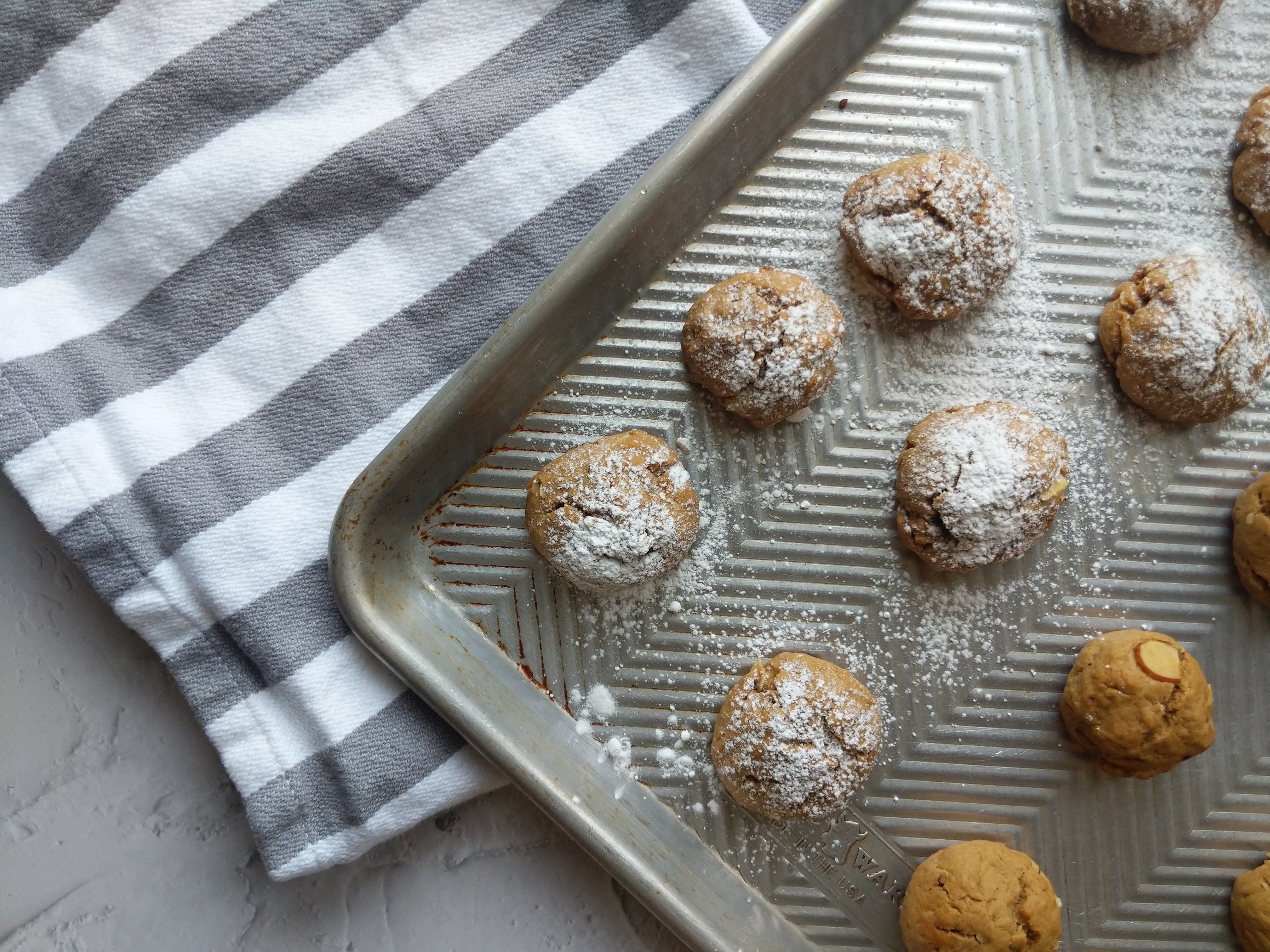 Bourbon Cookies with Whipped Cream