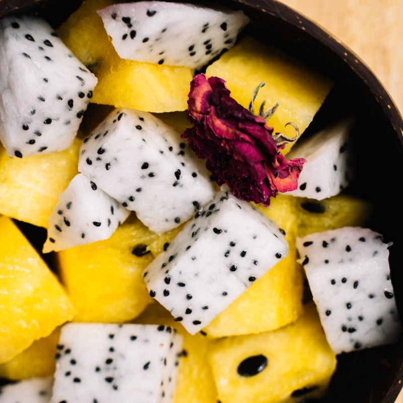 Tropical Fruit Salad with Mango, Pineapple and Coconut