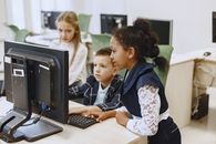 Children Using a Computer 