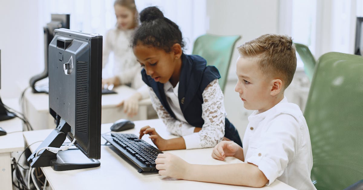 Kids in a Computer Lab · Free Stock Photo