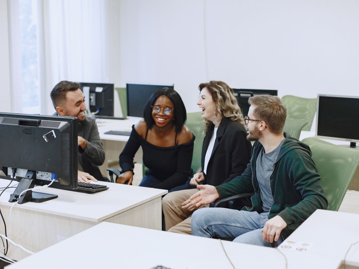 IT team managing computers centrally