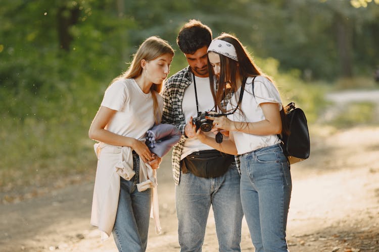 A Group Of Friends Looking At The Camera