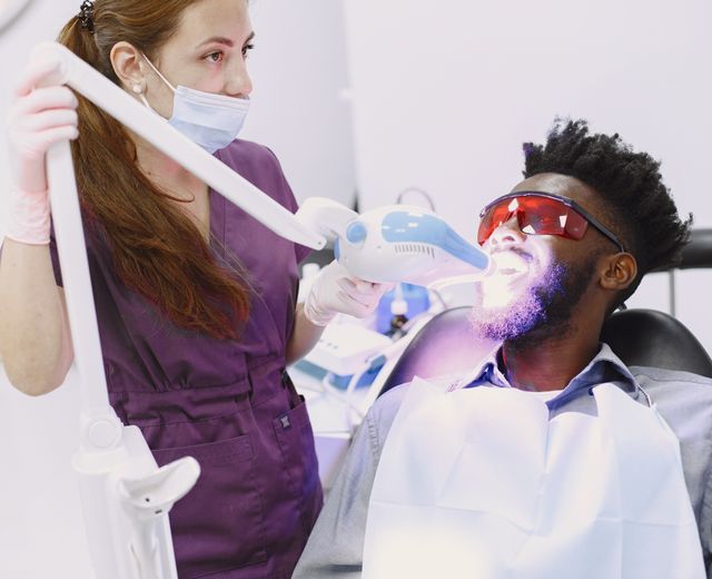 After whitening at Ohud Dental, Lahore