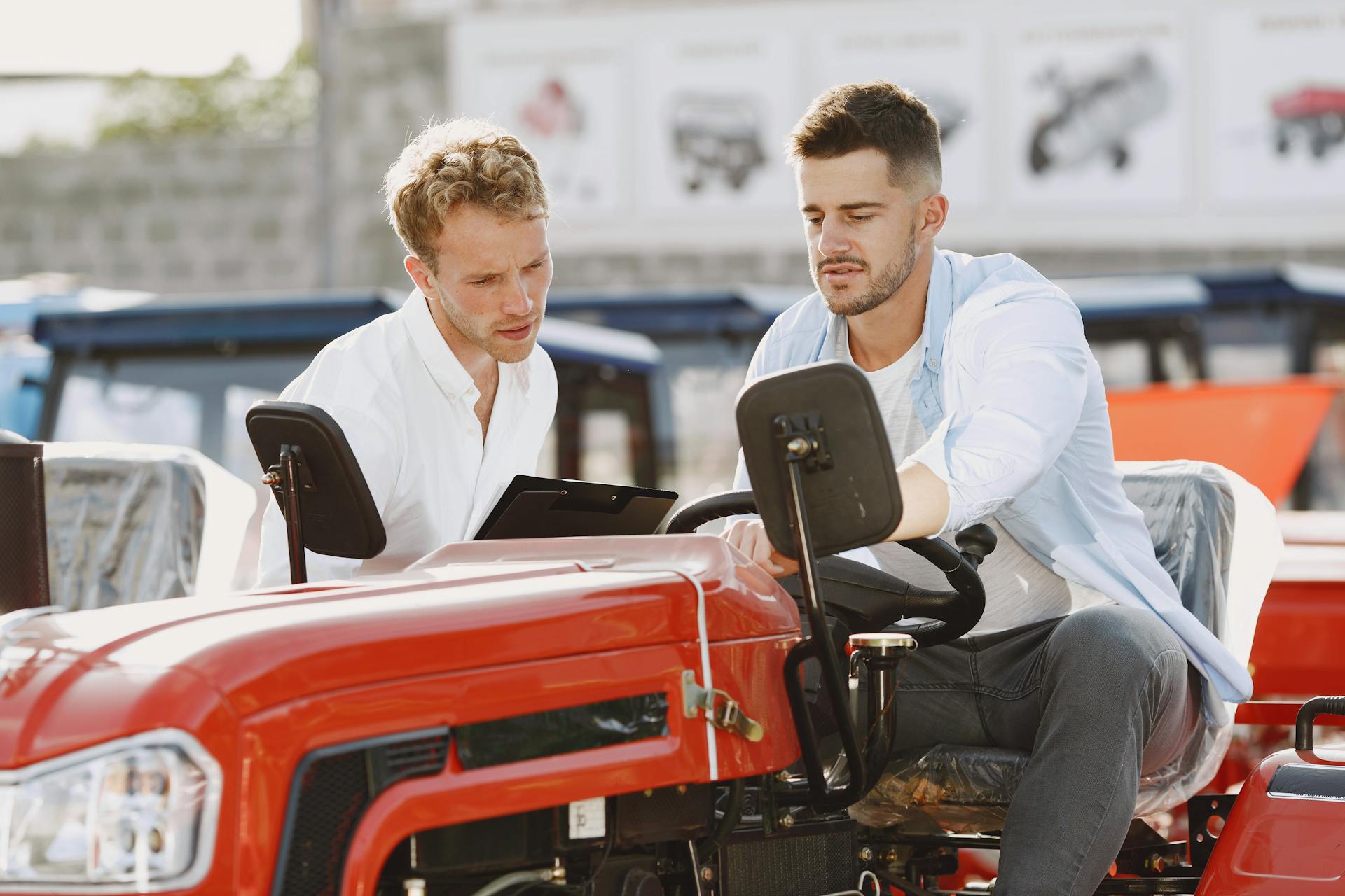 Customer Talking to the Salesman