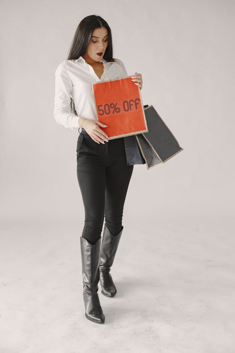 Woman With Sales Bags