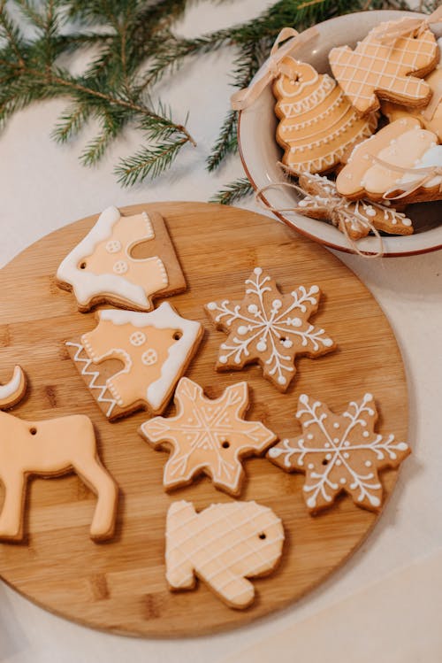 Free Christmas Cookies On The Table Stock Photo
