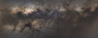 Brown and Black Galaxy Illustration