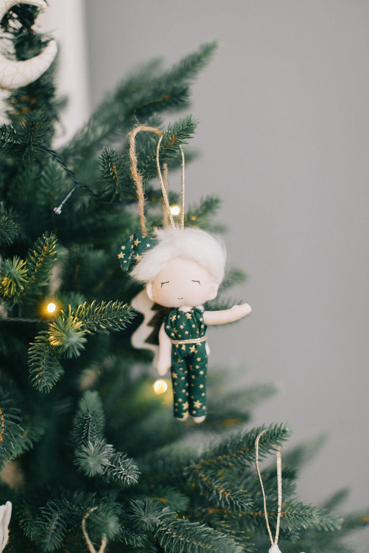 Doll On Christmas Tree