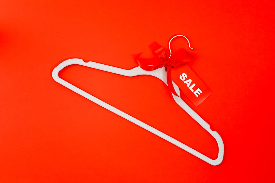 Hanger On Red Background