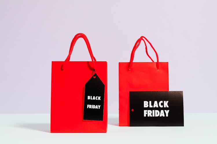 Red Shopping Bags