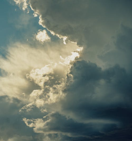 White Clouds and Blue Sky