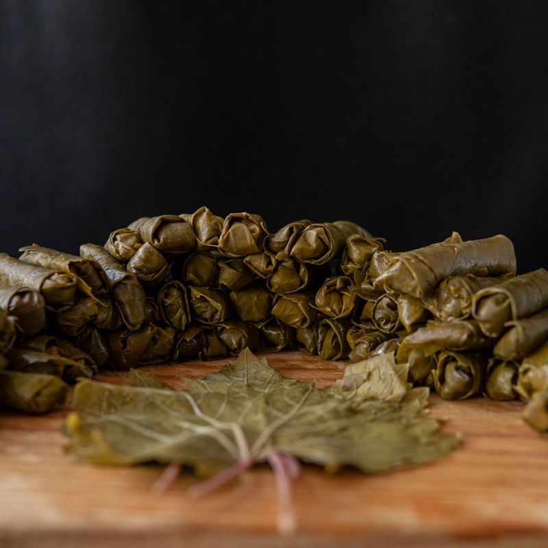 Eid Turkey and Pistachio-Stuffed Grape Leaf Rolls