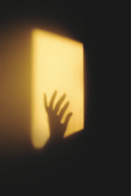A Shadow of a Hand on a Wall