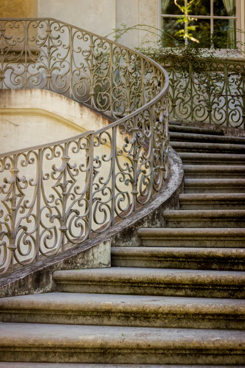 Free stock photo of antique, cement, curved staircase Stock Photo