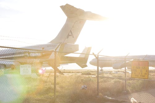 Free stock photo of abandoned, against the light, airline