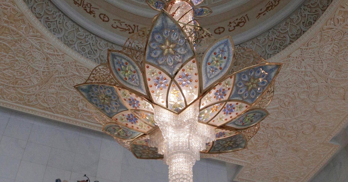 Free stock photo of chandelier, mosque
