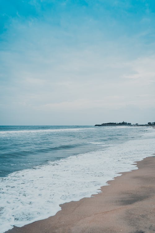 Sea Waves Crashing on Shore