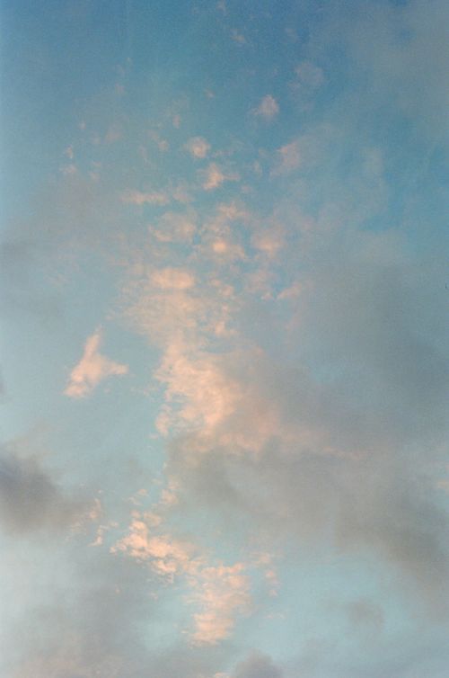 Free Tranquil cloud formations in a clear sky at Bondi Beach, NSW, Australia. Stock Photo