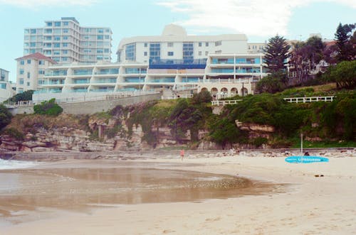 White Concrete Building Near the Shore