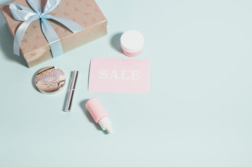 Free Beauty Products On Sale Stock Photo