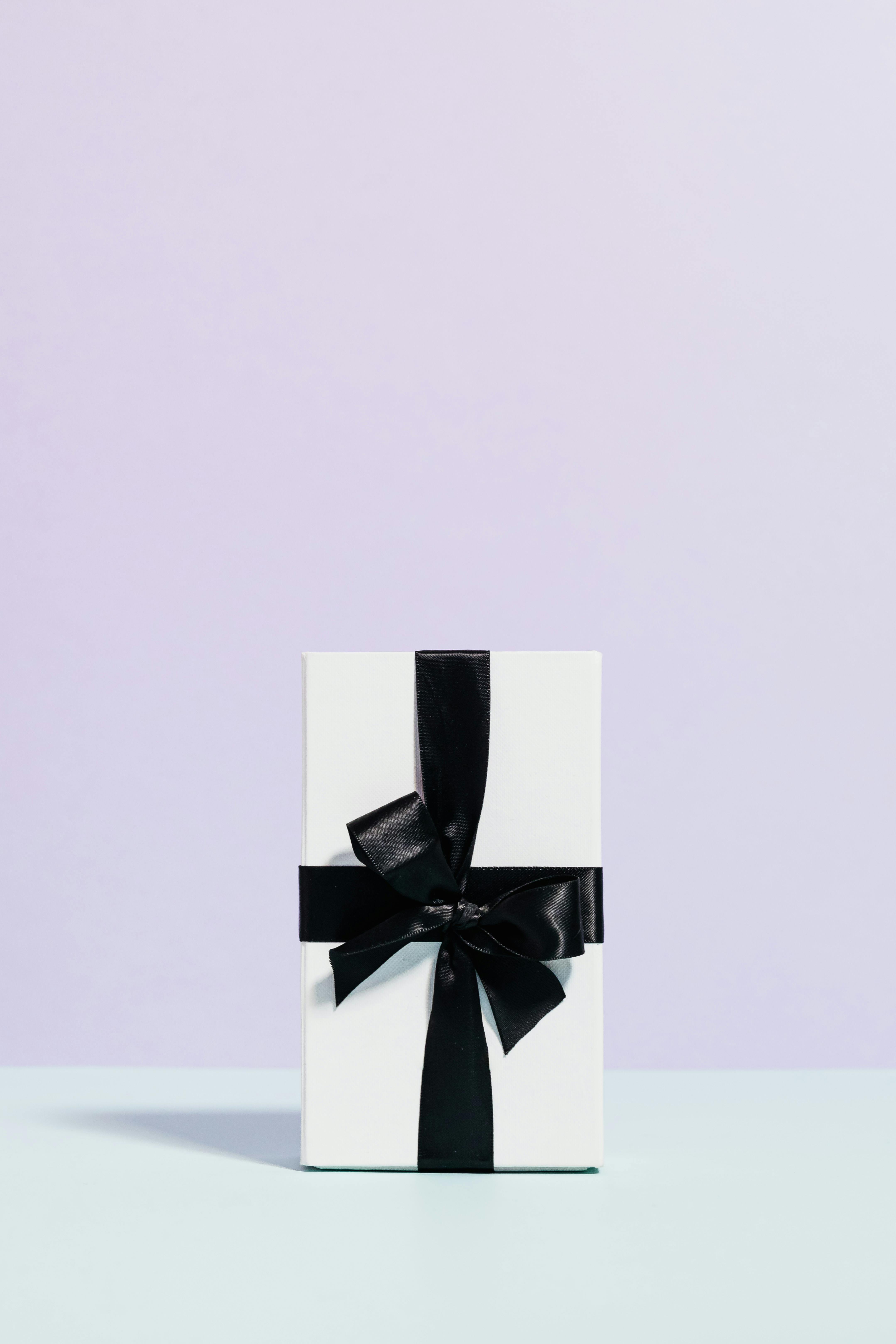 white and black gift box