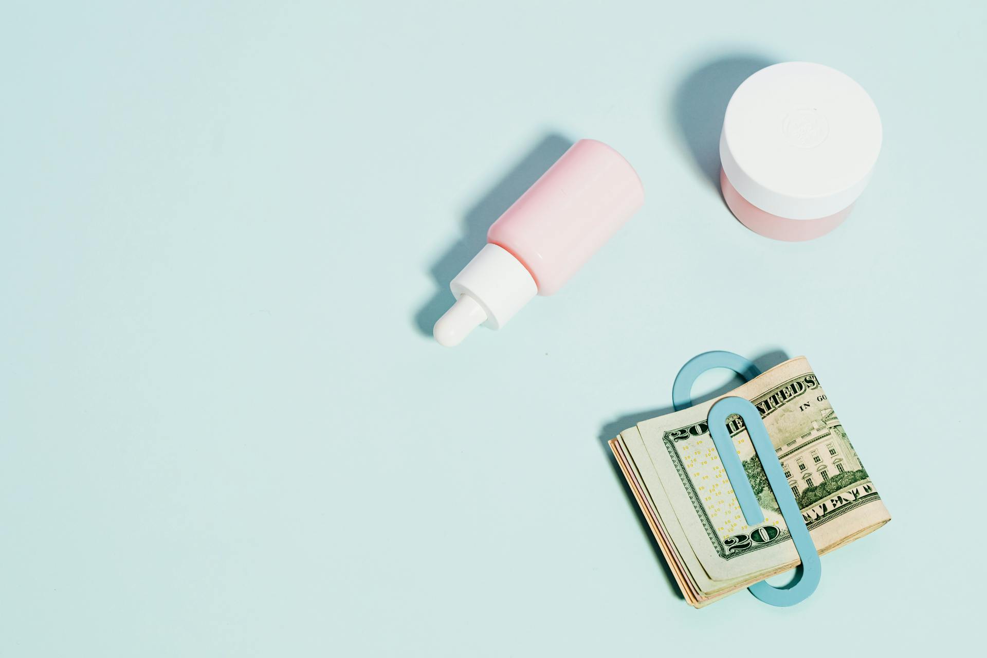 Us Dollar Bills And Healthcare Products